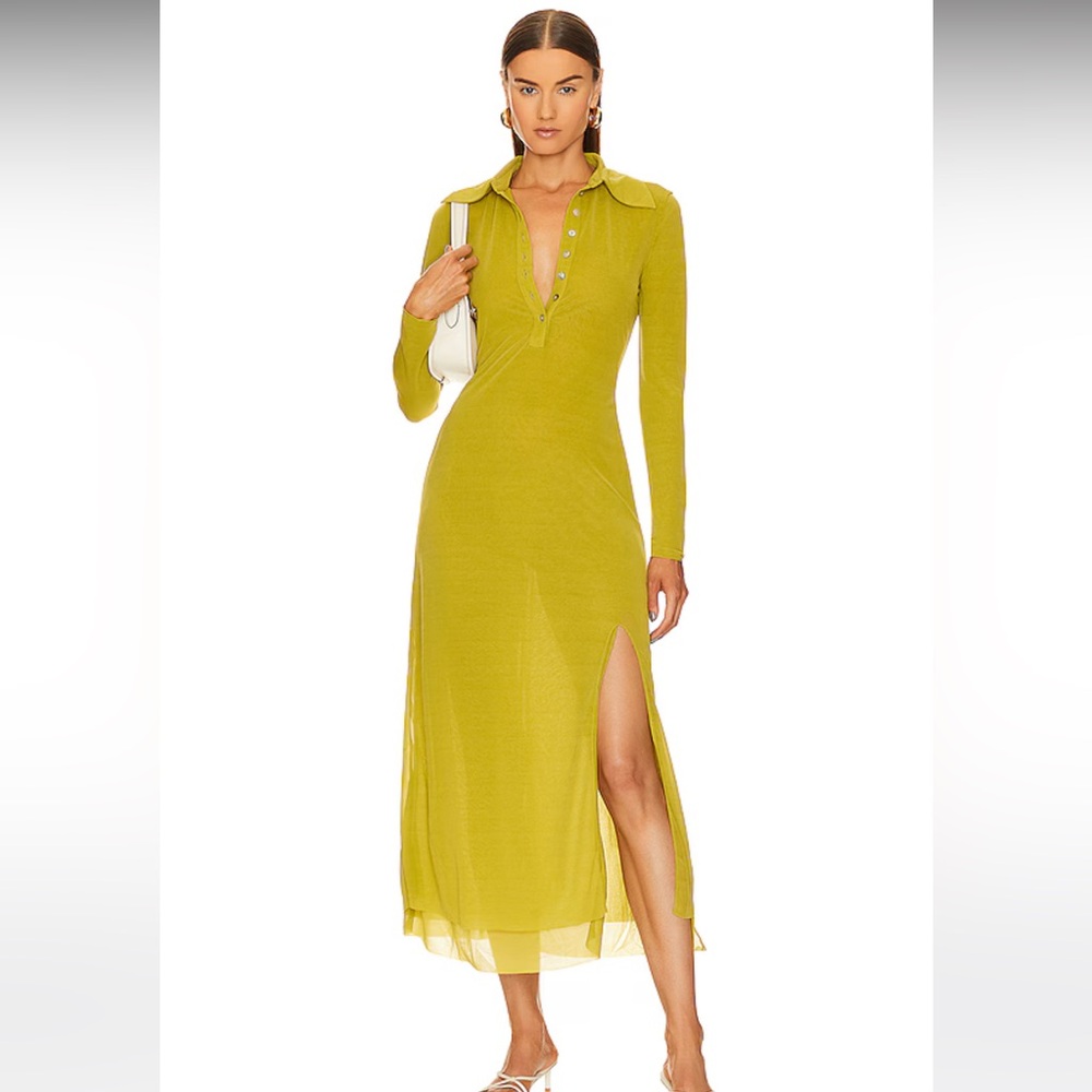 Song of Style Chartreuse Maxi Dress